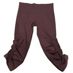 Lululemon FLOW CROP HEATHERED BORDEAUX DRAMA BURGUNDY MAROON WINE TIGHTS LEGGING Photo 4