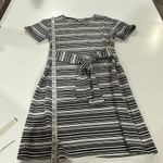 BB Dakota by Steve Madden Show Your Stripes Black & White Short Sleeve Dress S Photo 8