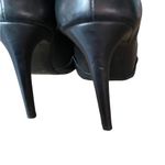 Proenza Schouler  Cut Out Point Toe Black Leather Heels size 9.5 EU 39 1/2 Photo 7