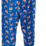 Women’s Fox Print Fuzzy Pajama Lounge Pants 3X New Blue Photo 5