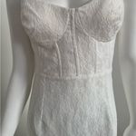 Lulus White Lace Bustier Maxi Dress – Size L – Stretch Fit Bridal Gown – New Size L Photo 3