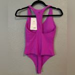 Athleta NWT  Transcend Bodysuit Size Small Purple Color Photo 10