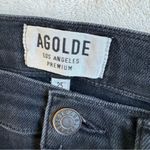 AGOLDE Sophie Mid Rise Skinny Ankle Jean in Black Photo 4