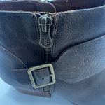 Kork-Ease  Brown Leather Isa Booties Heel Buckle Size 6 Photo 8