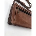 Patricia Nash  Italian Leather Tooled Torri Clutch Florence Brown Purse Crossbody Photo 6