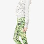 Women’s Weed Leaf Print 3D 420 Leggings Green Photo 2