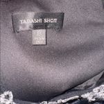 Tadashi Shoji Black Ivory Embroidered Off the Shoulder Gown Sz 10 Photo 8