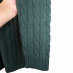 Ralph Lauren VTG Lauren Womens M Lambswool Cable Knit Crest Sweater Green Preppy Photo 5