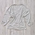 Derek Heart Gray Ruched Long Sleeve Top 2X Photo 3