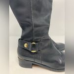 Steve Madden  Ryder Black Leather Textile Riding Boot Size 8.5 Photo 9