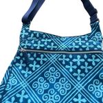 Vera Bradley Vera‎ Bradley Y2k Blue Geometric Seatbelt Shoulder Travel Bag Purse Photo 4