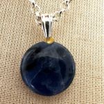 Deep Blue Sodalite Pendant Necklace Photo 6