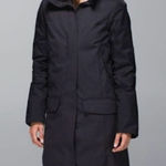 Lululemon Blizzard Parka Black Heathered Dark Gray Coat Jacket 6 Down Winter Photo 0