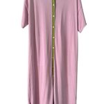Callahan Knitwear Meri Shirt Maxi Dress Oversized Medium Lavender Purple Photo 2