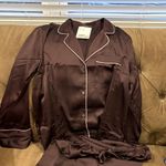 H&M  Chocolate Satin Pajama Set new Photo 0