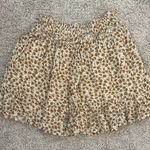Dress Forum  tan floral print mini skirt Sz M Photo 0