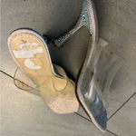 Betsey Johnson Reserved for SKYHIGH  Clear and Blue Rhinestone Heels Photo 1