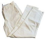 Calvin Klein Jeans Calvin Klein White Denim Straight‎ Leg Cropped Jeans - Size 6 Photo 3