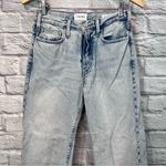 frame denim Revolve  25” Le Jane Crop Raw Hem in Jeans in Luster Photo 3