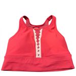 CALIA Coral Sports Bra Size S Scallop Mesh Detail • Supportive Athletic Pink Photo 1