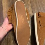 Minnetonka Women's  Venice Moc bootie suede tan $90 boho native fringe fall 8 Photo 5