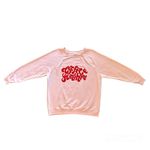 Wildfox light pink and red coffee & sunshine graphic sweatshirt size large Photo 6