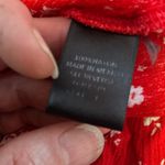 Full Tilt Red floral bell sleeve hippie crop top Photo 2