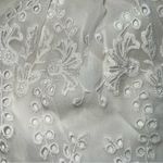 Zimmermann Off-White Women's Embroidered Eyelet Silk Romper w/Spaghetti Straps-0 Photo 12