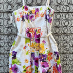 Jessica Howard Retro Garden Party Dress Spaghetti Strap With Belt Size 14 NWT Photo 0