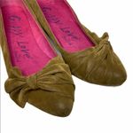 blowfish  Guppy Love SINTETICO Brown Bow Pointed Flat ballet Summer Shoes 6.5 Photo 2