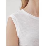 Pact Women's Cotton Featherweight Slub Muscle Tee In White Size Large Photo 2