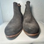 Alberto Fermani Suede Chelsea Boots Dark Gray Block Heel Made in Italy Size 9.5 Brown Photo 3
