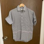 J.Crew Placed Stripe Boyfriend Popover Photo 1