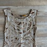 Alice + Olivia  Gold Sequin Shift Dress Size 4 Photo 1