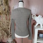 American Eagle  Outfitter AEO Size Small S Sparkle Shiny Sweater V Cut Button Top Photo 3