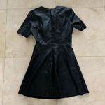 DO+BE  Faux Leather Dress NWOT black Sz Small Photo 3