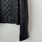 Alice + Olivia  Siri Quilted Studded Black 100% Lamb Leather Jacket Size: M Photo 12