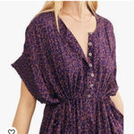 Free People One Fine Day Mini Dress in Purple Combo sz M Photo 2