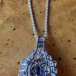 Rare Tiffany Stone Red Garnet Sterling Silver Necklace Purple Photo 3