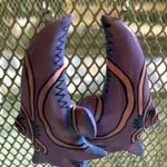 Funky fish lightweight dangle earrings purple Photo 6