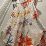 VTG 90s 80s Expressions Ivory White Floral Bathrobe Robe & Cami Mini Slip Dress Size M Photo 12