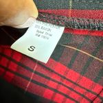 Niki Biki sz S Plaid Corset Tank Top Y2K Lace Trim Button‎ Front Bustier Red Photo 4