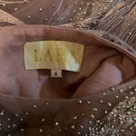 LARA High Neck Sheer Long Sleeve Embellished Gown Pink Size 6 Photo 9