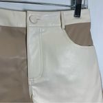 Le lis  Color Block faux Leather Shorts NWT SZ S Photo 5