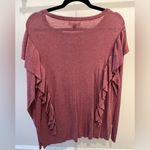 CHAPS  Ruffled Long Sleeve Lightweight Sweater (NWT) Photo 1