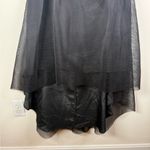 Elliatt  Elysian Black Strapless Mesh Overlay Dress Photo 3