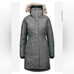 The North Face  Women's Charcoal Dark Gray Heavy Hooded Parka Size Medium Photo 2