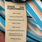 Diane Von Furstenberg Diane Von‎ Furstenberg Blue Sleeveless Faux Wrap Blouse Size S Photo 6