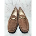 Amalfi Rangoni Loafers Womens Size 12.5 Suede Walk On Air Brown Slip On Shoes Brown Photo 8
