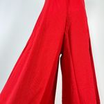 Farm Rio NWT  Linen Blend Sleeveless Halter Wide Leg Jumpsuit Sz M Red Photo 10